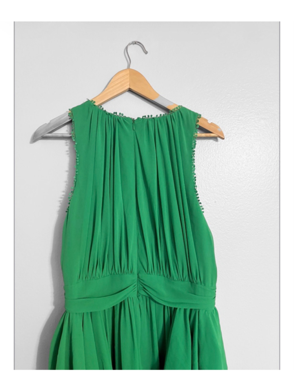Badgley Mischka Plus Size Chiffon Tiered Ruffle Gown Dress - Picture 6 of 9